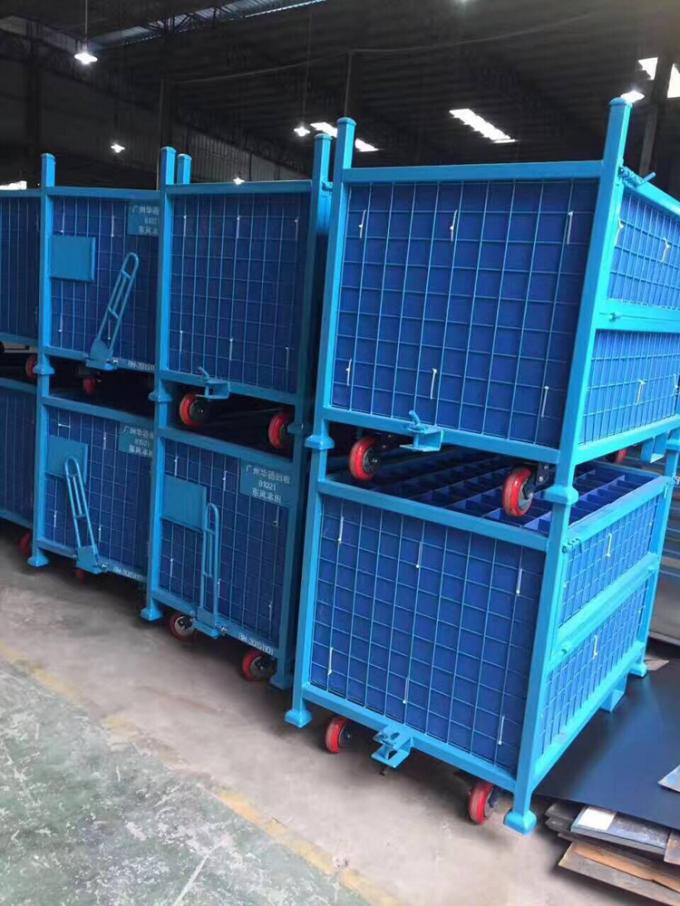 Heavy Duty Customized Mesh Pallet Box Space Saving Pallet Storage Container