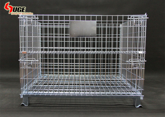 1500kg Steel Grid Logistics Storage Cage With 6mm Thick Wire Diameter