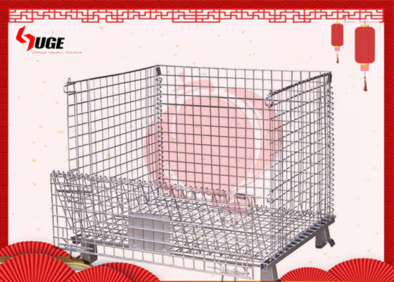 Customized special material storage special metal mesh cage and tank car with wheels